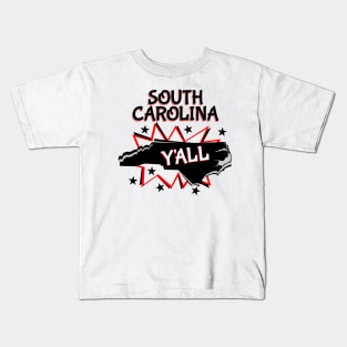 South Carolina State Pride Y'all Kids T-Shirt